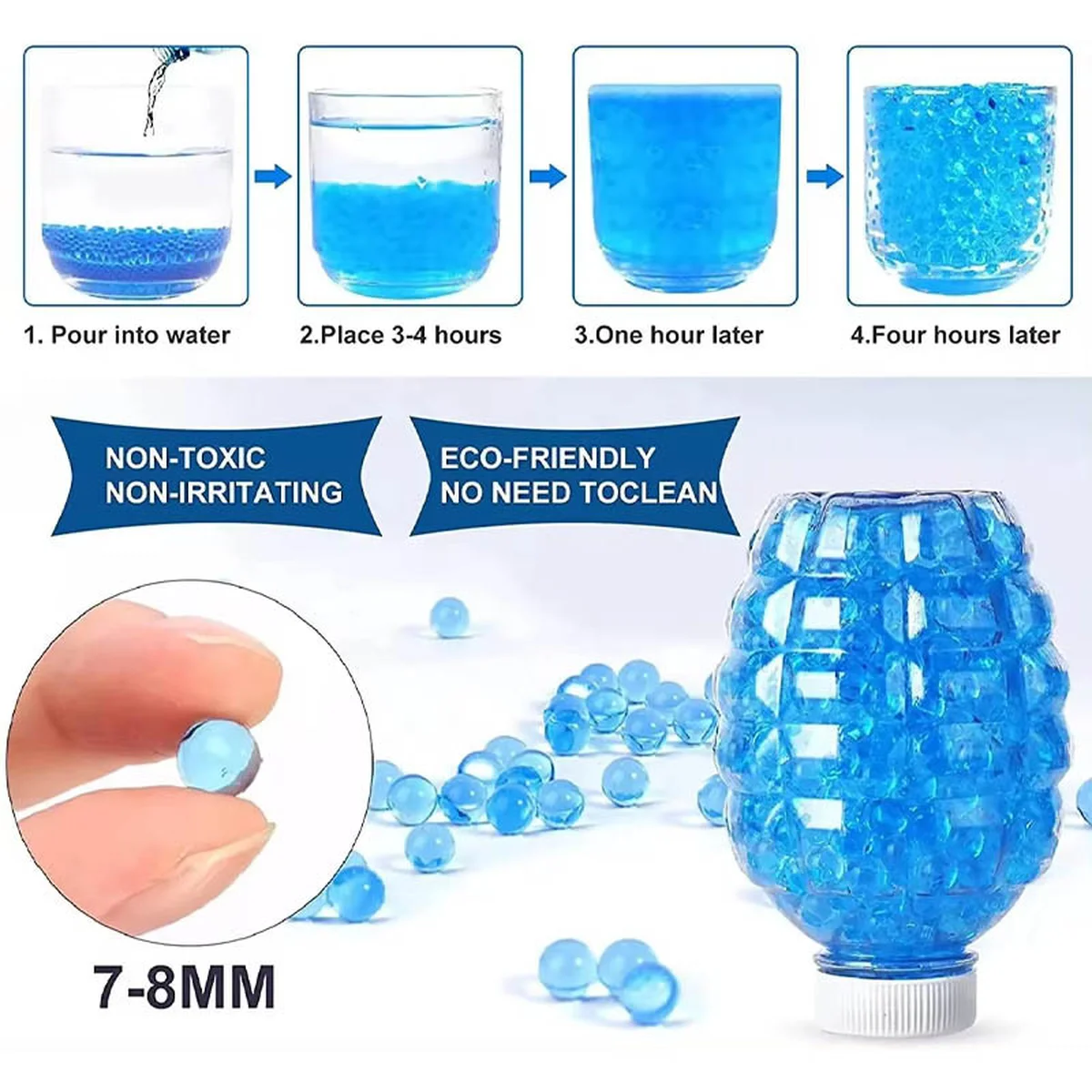 Автомат на гидрогелевых шариках (орбизах) Gel Energy Graffiti Blue