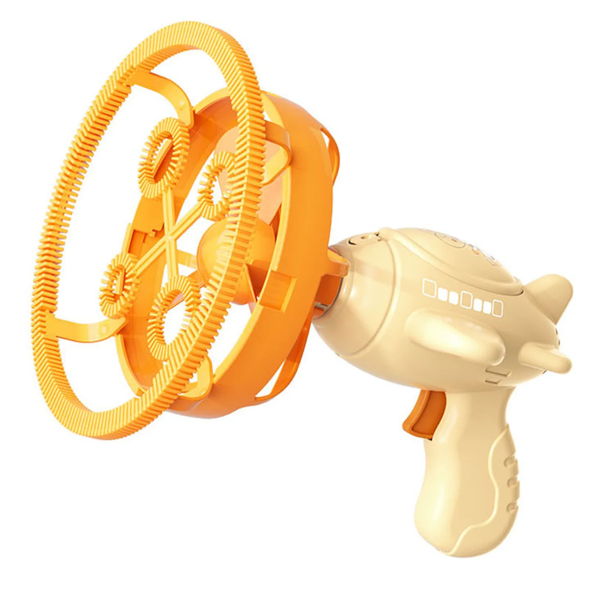 Пістолет для мильних бульбашок H035 Bubble Gun з пропелером 2in1+bottle 250ml Biege