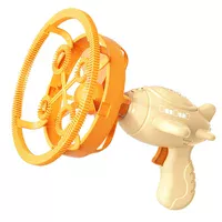 Пістолет для мильних бульбашок H035 Bubble Gun з пропелером 2in1+bottle 250ml Biege