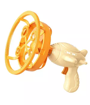 Пістолет для мильних бульбашок H035 Bubble Gun з пропелером 2in1+bottle 250ml Biege