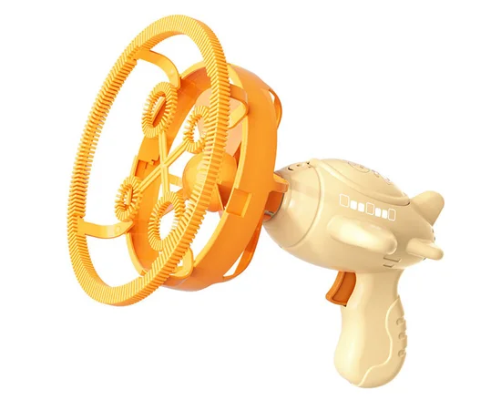 Пістолет для мильних бульбашок H035 Bubble Gun з пропелером 2in1+bottle 250ml Biege