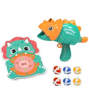 Интерактивная игра Dinosaur Athletics Gun на липучках + мишень Green