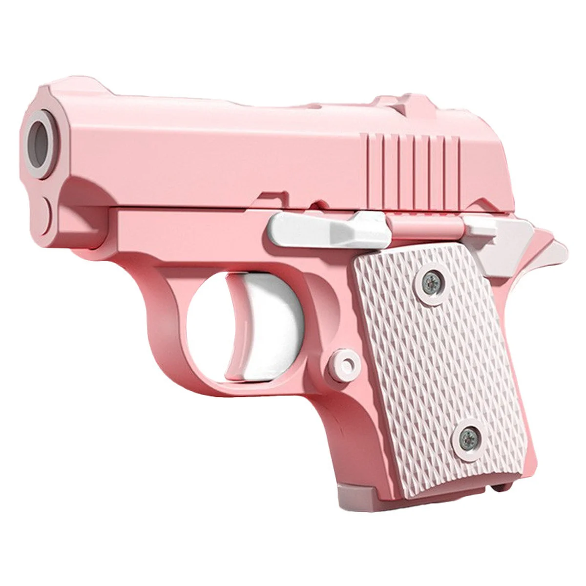 Детский игрушечный пистолет-антистресс Pink / White
