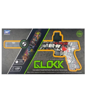 Пістолет на гідрогелевих кульках (орбізах) Glokk Black / Red