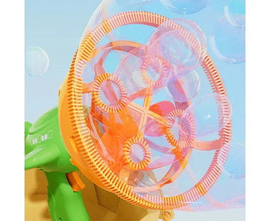 Пістолет для мильних бульбашок H035 Bubble Gun з пропелером 2in1 + bottle 250ml Green