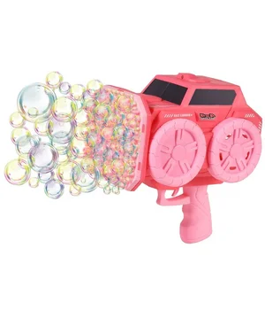 Пістолет з мильними бульбашками SHT KB1294 Car на 139 отворів + 2xbottle 60ml Pink