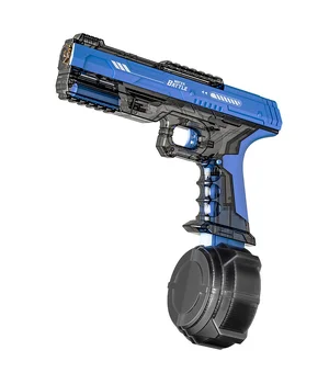 Водяний акумуляторний пістолет Water Gun 66-35 (500ml) with lithium battery Transparent blue