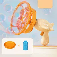 Пістолет для мильних бульбашок H035 Bubble Gun з пропелером 2in1+bottle 250ml Biege