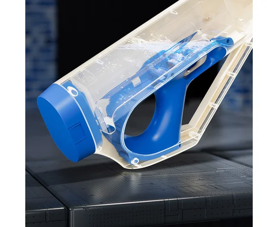 Водний акумуляторний автомат Water Gun 185-66 (400ml) with lithium battery White / Blue
