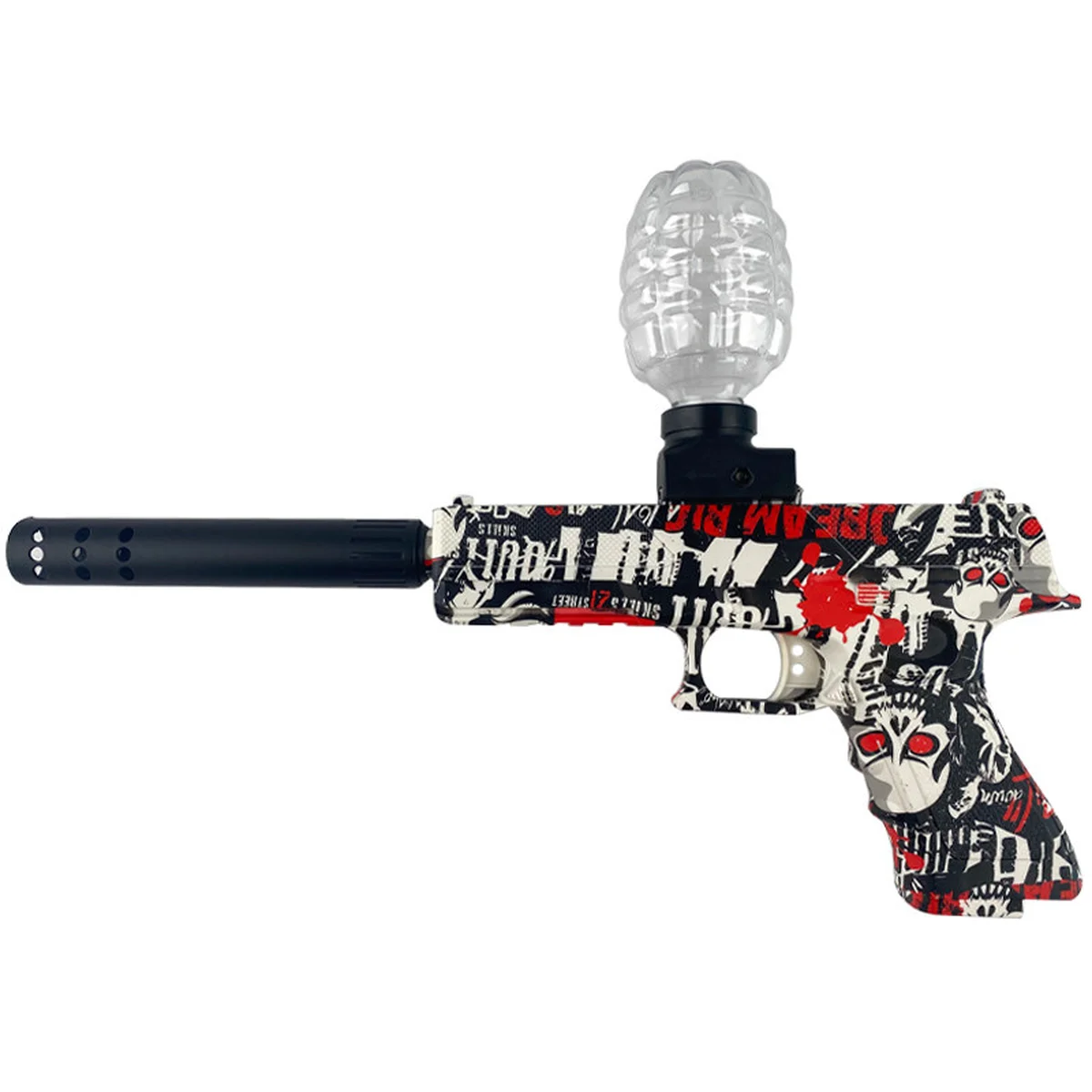 Пистолет на гидрогелевых шариках (орбизах) Glokk Black / Red