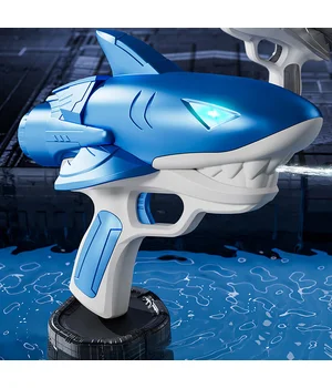 Водный аккумуляторный пистолет Shark Water Gun 185-68 (300ml) with lithium battery Blue Водный аккумуляторный пистолет Shark Water Gun 185-68 (300ml) with lithium battery Blue