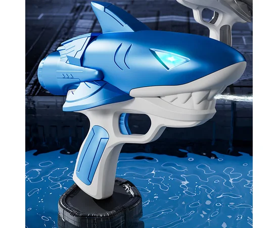 Водяний акумуляторний пістолет Shark Water Gun 185-68 (300ml) with lithium battery Blue