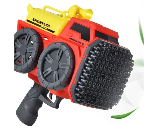 Пистолет с мыльными пузырями SHT KB1295 Truck на 139 отверстий + 2xbottle 60ml Red