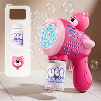 Пістолет із мильними бульбашками H058 Little Bear + bottle 50ml Pink