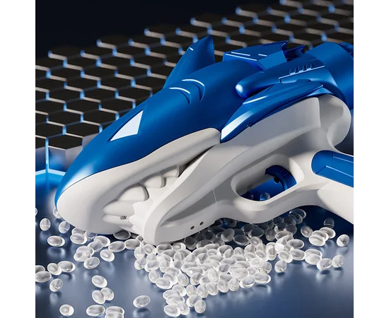 Водяний акумуляторний пістолет Shark Water Gun 185-68 (300ml) with lithium battery Blue