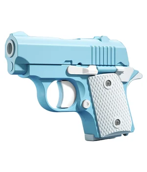Дитячий іграшковий пістолет-антистрес Blue / White