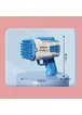 Пистолет для мыльных пузырей Bubble Gun 698-20 с насадками на 32/45 отверстий 50ml Blue