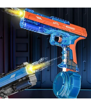 Водяний акумуляторний пістолет Water Gun 66-35 (500ml) with lithium battery Blue / Orange