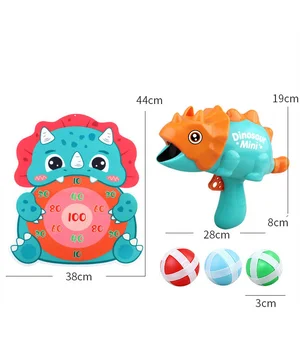 Интерактивная игра Dinosaur Athletics Gun на липучках + мишень Green