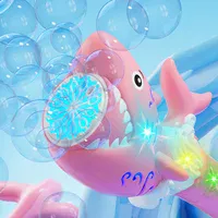 Пистолет с мыльными пузырями H038 Shark + bottle 50ml Pink