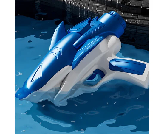 Водяний акумуляторний пістолет Shark Water Gun 185-68 (300ml) with lithium battery Blue
