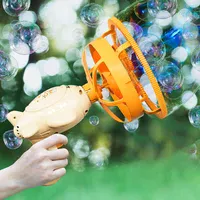 Пістолет для мильних бульбашок H035 Bubble Gun з пропелером 2in1+bottle 250ml Biege