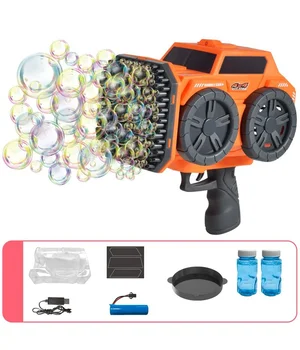 Пістолет з мильними бульбашками SHT KB1294 Car на 139 отворів + 2xbottle 60ml Orange