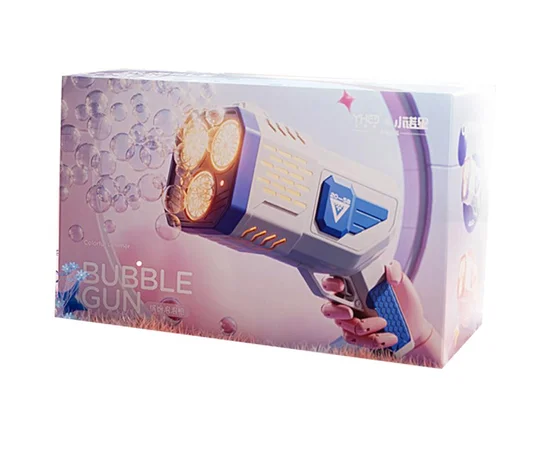 Пистолет с мыльными пузырями SHT 333-16 на 36 отверстий + 2xbottle 150ml Blue