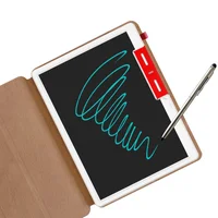 Планшет для малювання LCD color blocked 10,1 дюймів with leather case Brown / Dark Brown