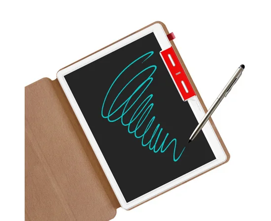 Планшет для рисования LCD color blocked 10,1 дюймов with leather case Brown / Dark Brown