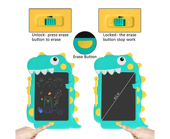 Планшет для рисования Dinosaur 8,5 дюймов Green
