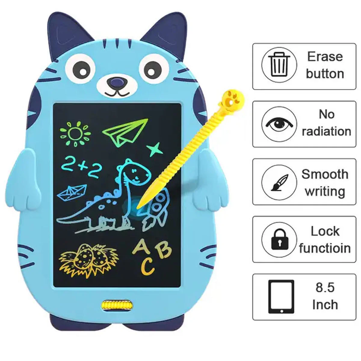 Планшет для рисования Animals 8,5 дюймов Blue Cat