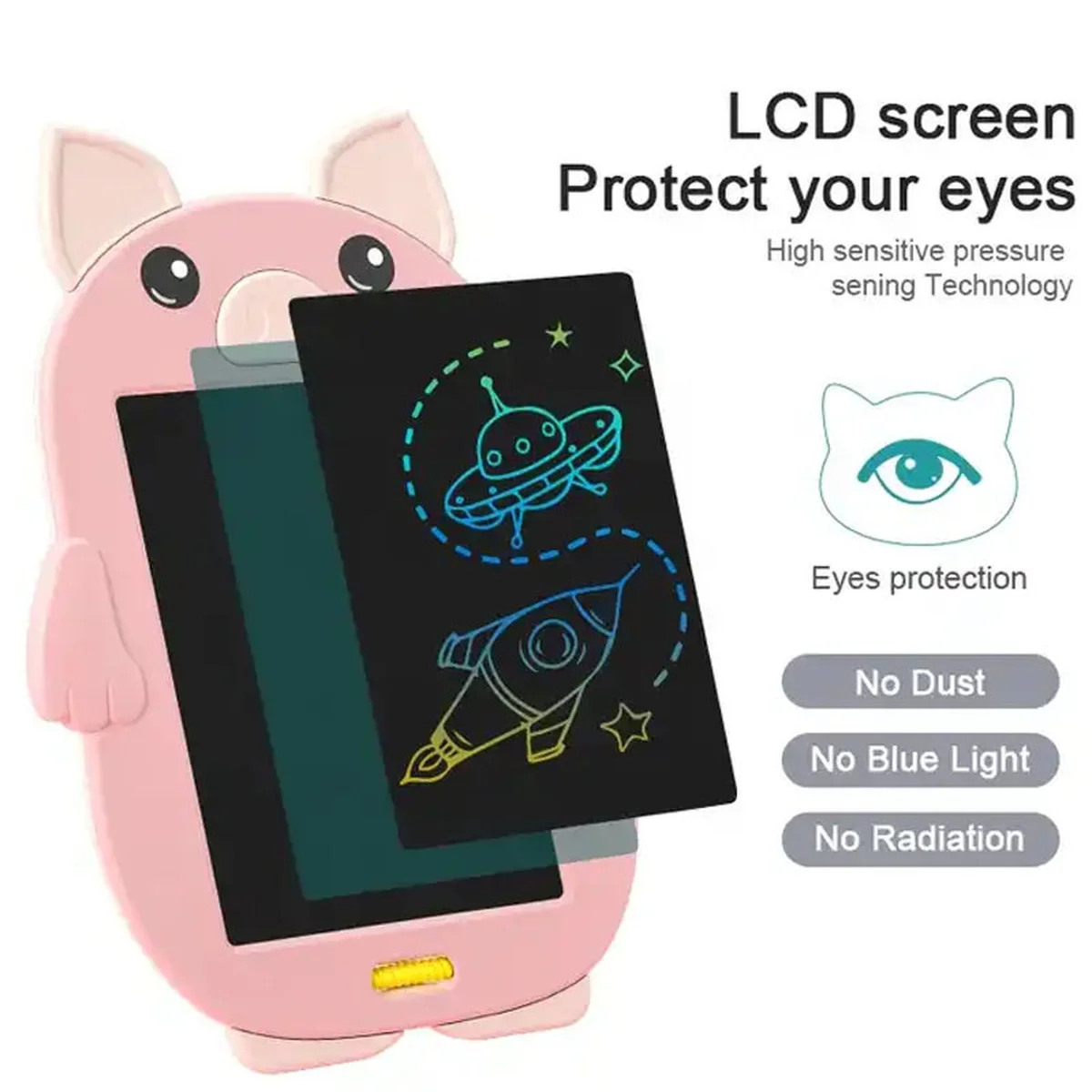 Планшет для рисования Animals 8,5 дюймов Pink Pig