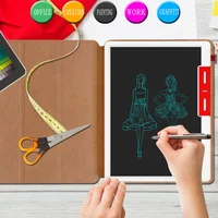 Планшет для малювання LCD color blocked 10,1 дюймів with leather case Brown / Dark Brown