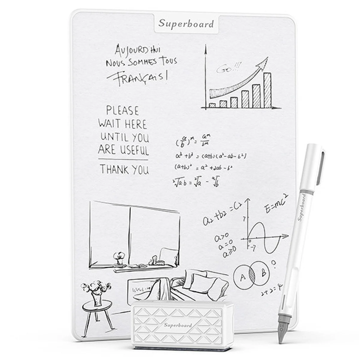 Планшет для рисования Magnetic Board Electric 12 дюймов White