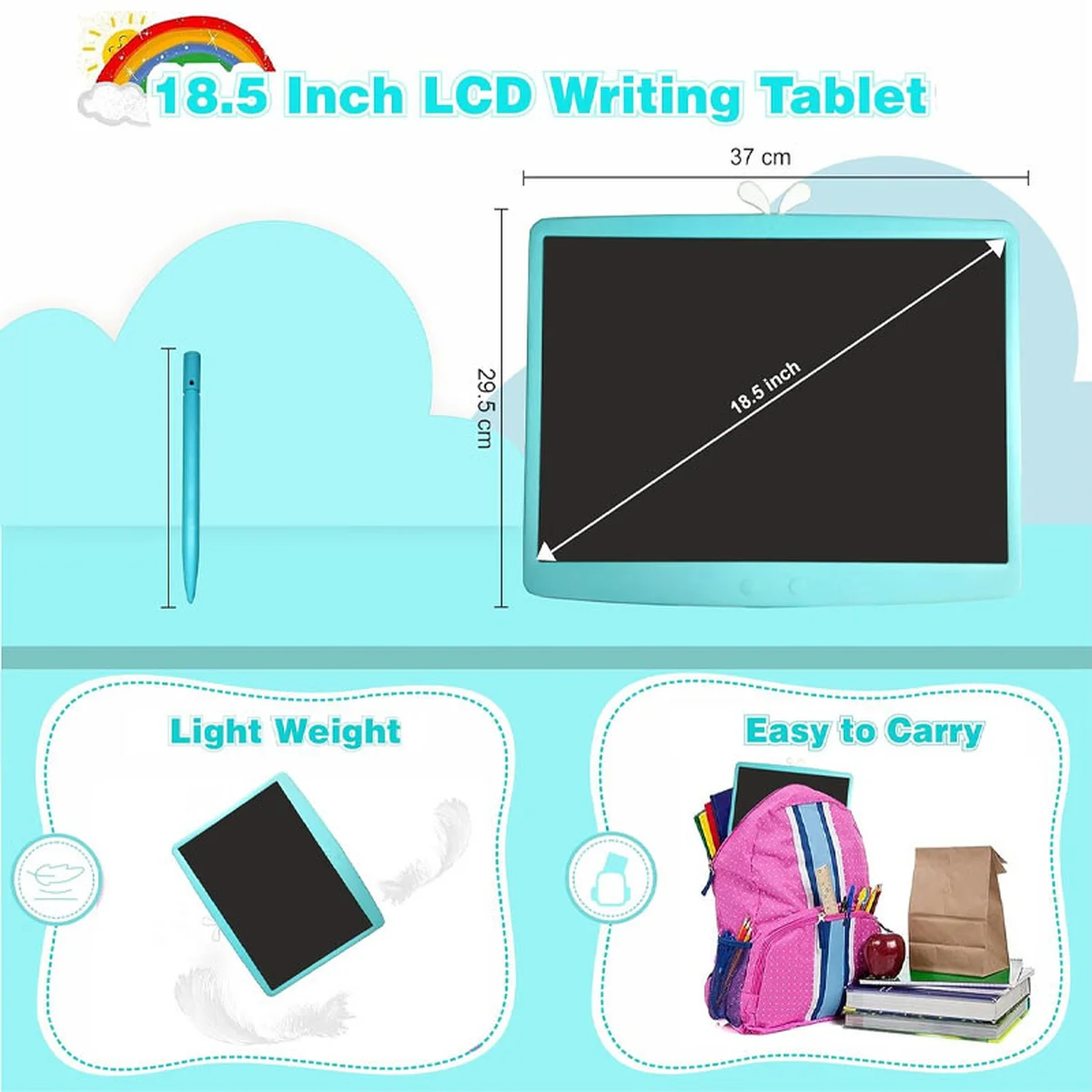 Планшет для рисования Funny 18,5 дюймов Blue