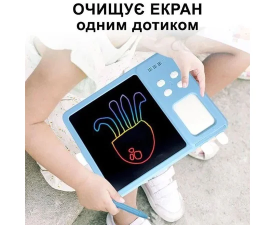 Планшет для рисования с обучающими карточками S5 Blue