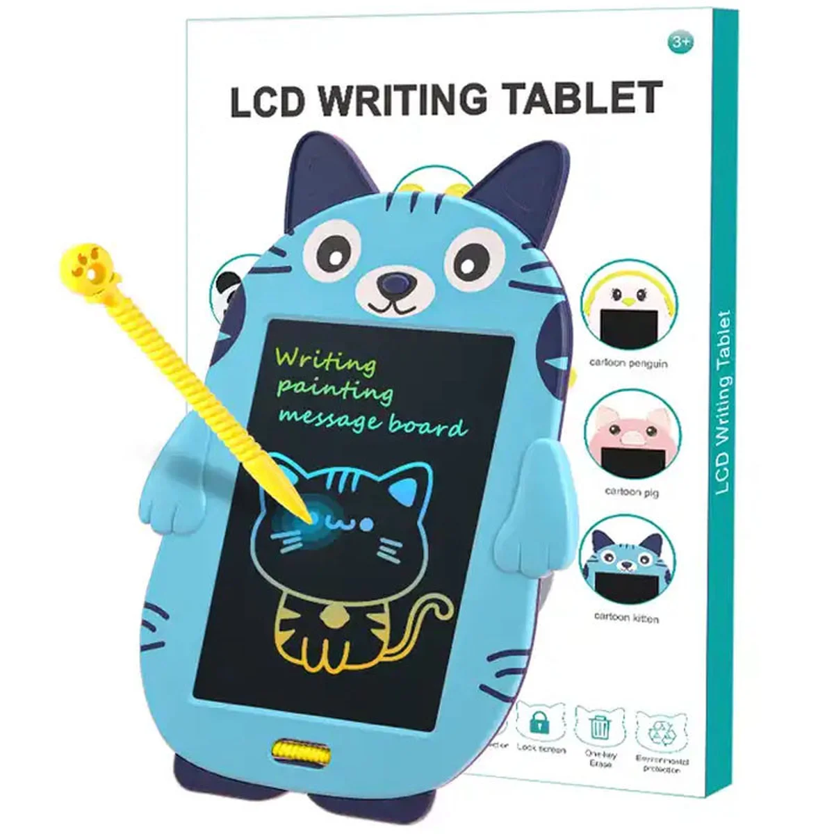 Планшет для рисования Animals 8,5 дюймов Blue Cat