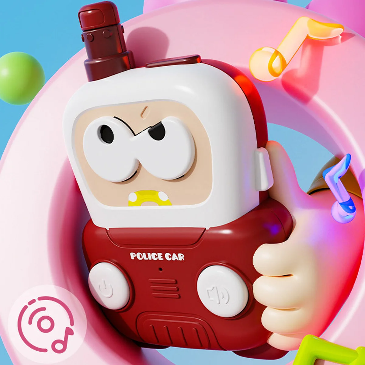 Детская обучающая рация ME-214 Police Car Cute Intercom (2pcs) Blue / Red