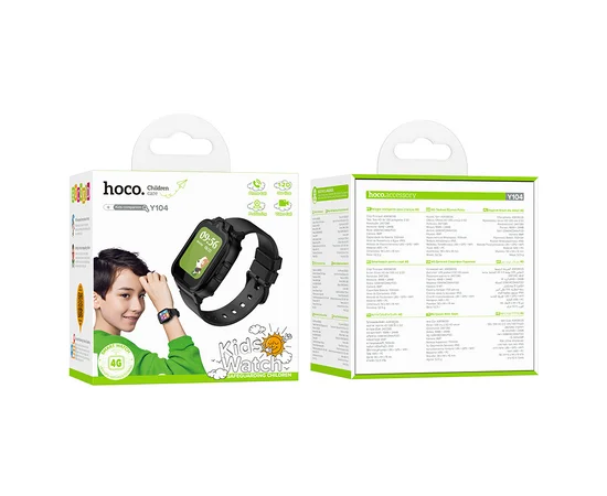 Детские cмарт-часы Hoco Y104 4G Black