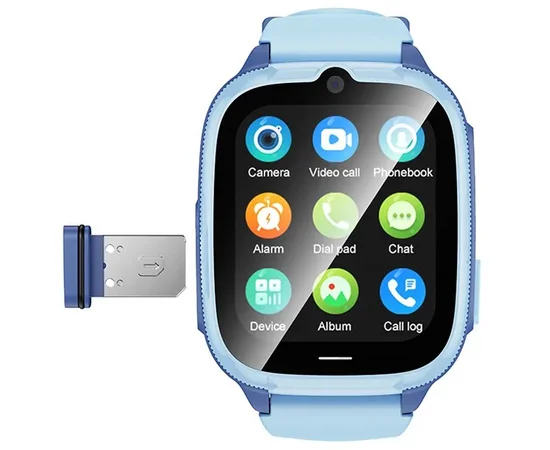 Дитячий cмарт-годинник Hoco Y106 4G with call function Blue