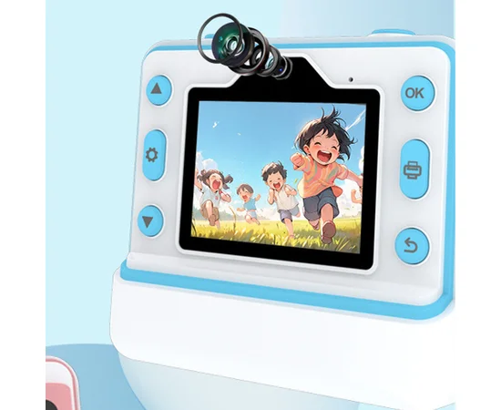 Детская фотокамера моментальной печати D101 Blue