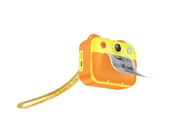 Детская фотокамера с моментальной печатью Hoco DV204 Dual-camera Yellow