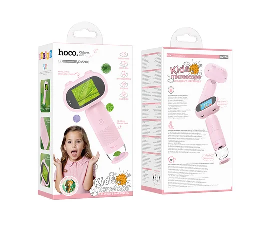 Детский микроскоп Hoco DV206 Pink