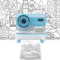 Детская фотокамера моментальной печати D101 Blue