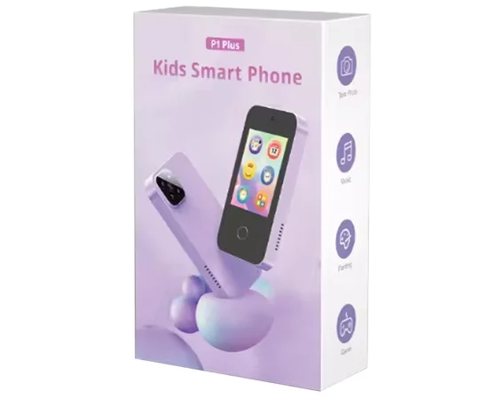 Детская фотокамера-смартфон P1 Plus с чехлом Blue