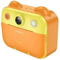 Детская фотокамера с моментальной печатью Hoco DV204 Dual-camera Yellow