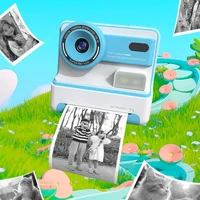 Детская фотокамера моментальной печати D101 Blue