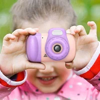 Дитяча фотокамера Hoco DV201 Dual lens Pink