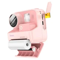 Детская фотокамера с моментальной печатью Hoco DV200 Dual lens Pink